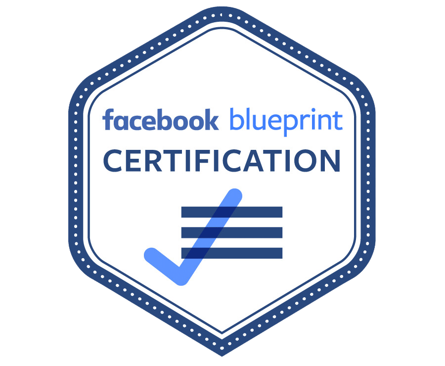 Facebook Blueprint Certification badge.