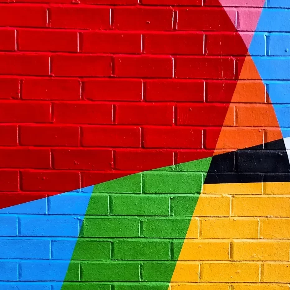 colorful brick abstract